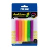 PLASTILINA MILAN NEON BLISTER 6 UNIDADES