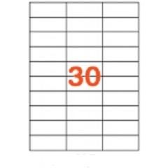 ETIQUETAS INETA  DINA4 70X29 (30) 250 HOJAS