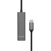 HUB USB 4 PUERTOS 3.1 USB-C MACHO USB A GRIS