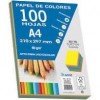PAPEL DINA4 80GR PAQ100 10 COLORES SURTIDOS