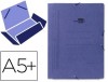 CARPETA CARTON DINA5 SOLAPA CUARTO AZUL