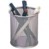 PORTA LAPIZ CUBILETE REJILLA PLATA