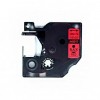 DYMO D1 COMPATIBLE 12X7 NEGRA  / ROJA 45017