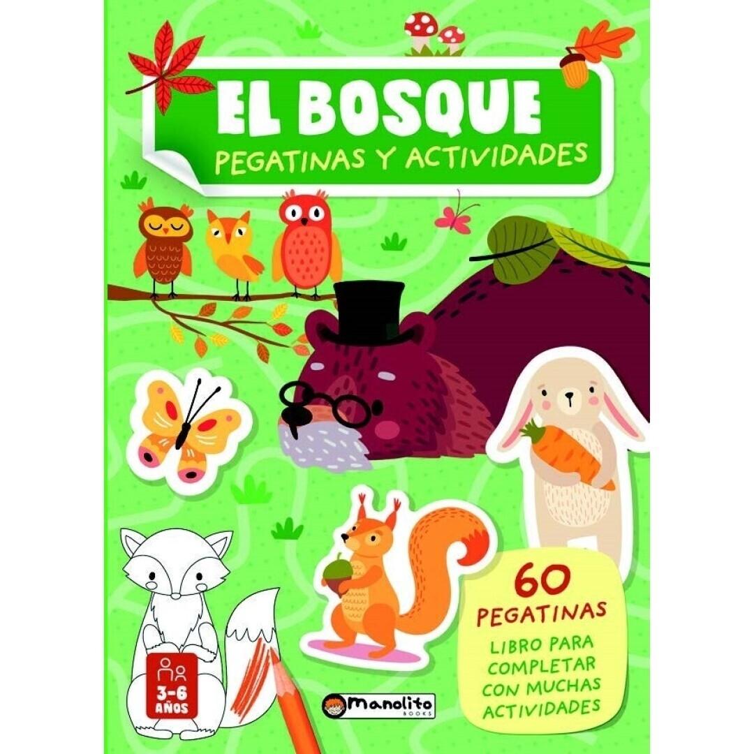 MANOLITO BOOKS PEGATINAS Y ACTIVIDADES EL BOSQUE