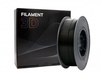 FILAMENTO 3D PLA DIAMETRO 1,75 BOBINA 1KG NEGRO